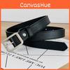 Womens Simple Fashionable Belt Metal Pin Buckle Outdoor Casual Waist Belt