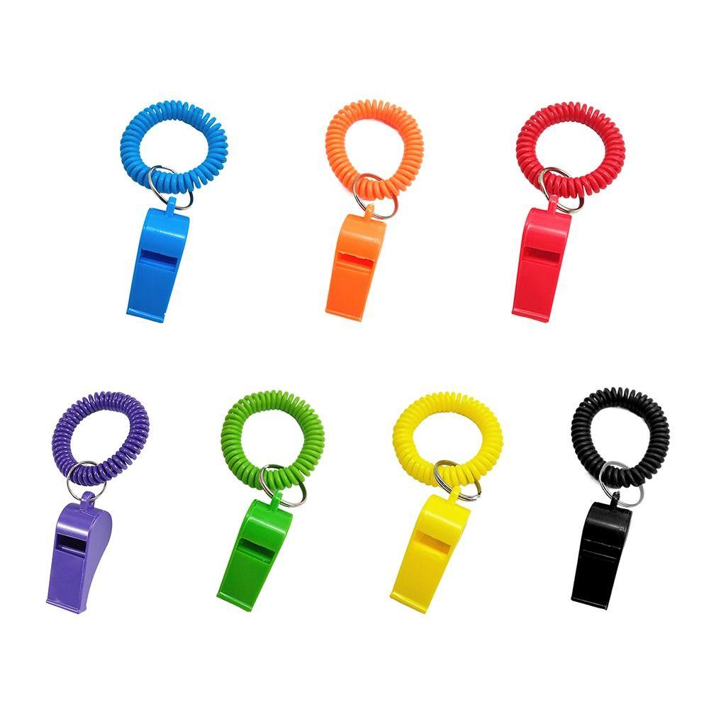 5pcs With Rope Spring Wristband Whistle Football Basketball Tool Training School Soccer Tools