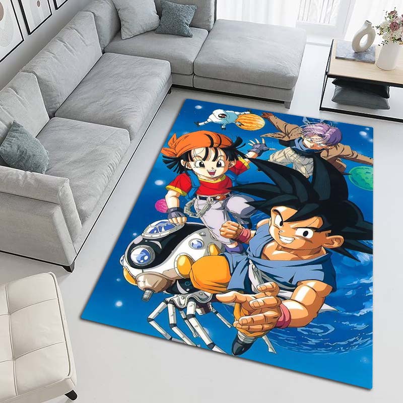 Cartoon dragon image Dragon Ball anime game rug, suitable for game rooms, bedrooms, living rooms, sofas, and other home décor;