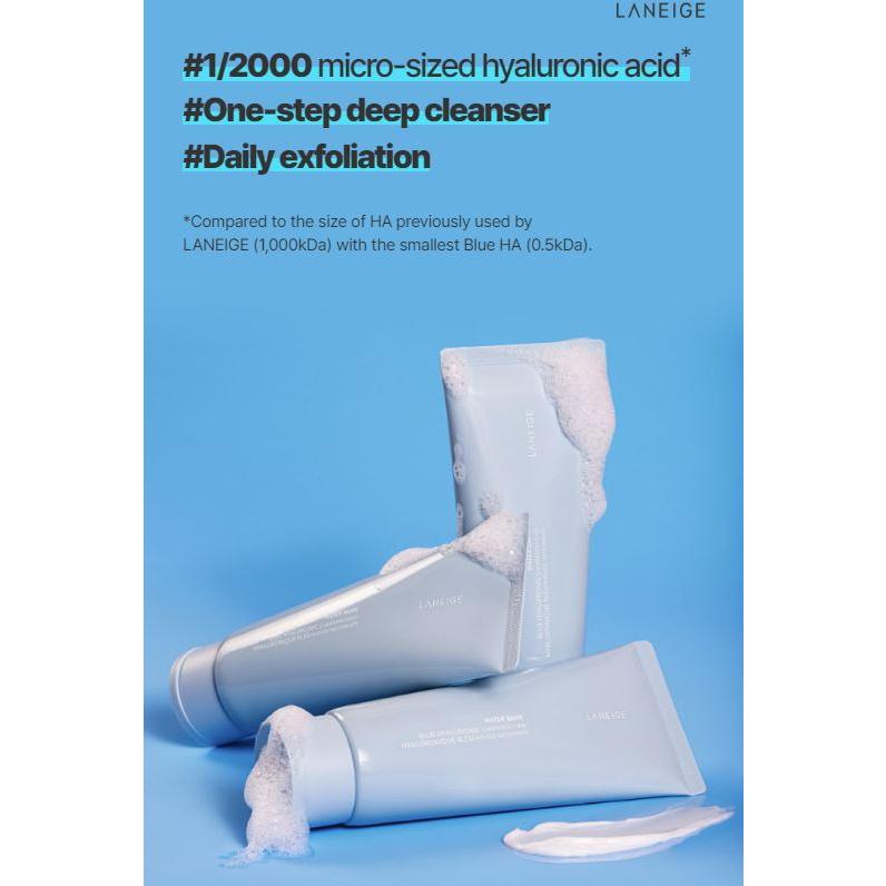 LANEIGE Water Bank Hyluronic Очищающая пенка 150мл