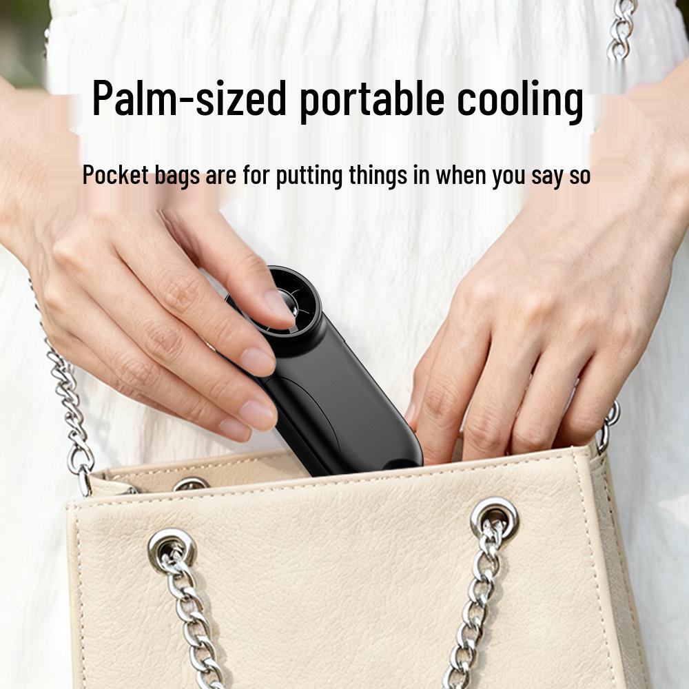 Portable High-Speed Neck-Hanging Mini Fan – Long-Lasting, Strong Wind, Desktop Turbine Design