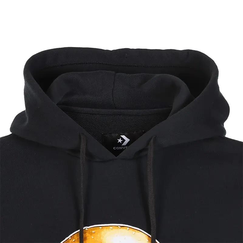 Converse Burger Pullover Hoodie Asia Sizing 'Black' Men's 10022263-A01