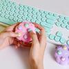 Портативные антистрессовые декомпрессионные игрушки Fidget Toys Whack A Mole Брелок Simple Dimple Fidget Board для детей