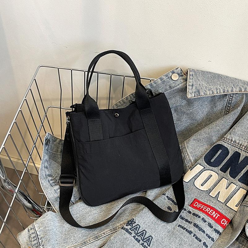 Повседневная сумка большой вместимости, женская новая универсальная и легкая наплечная сумка-мессенджер, простая сумка-тоут для поездок на работу