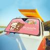 Автомобильная солнцезащитная шторка Rilakkuma - Милая защита лобового стекла от солнца