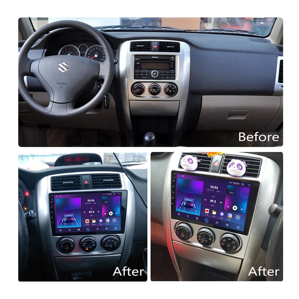 Android Car Radio для Suzuki Liana 2004-2007 Мультимедийный проигрыватель Головное устройство Стерео GPS Навигация BT WIFI 1+16 ГБ