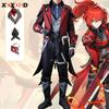 XCXOSD Diluc костюмы для косплея игра Red Dead of Night ролевая игра Хэллоуин костюм парик