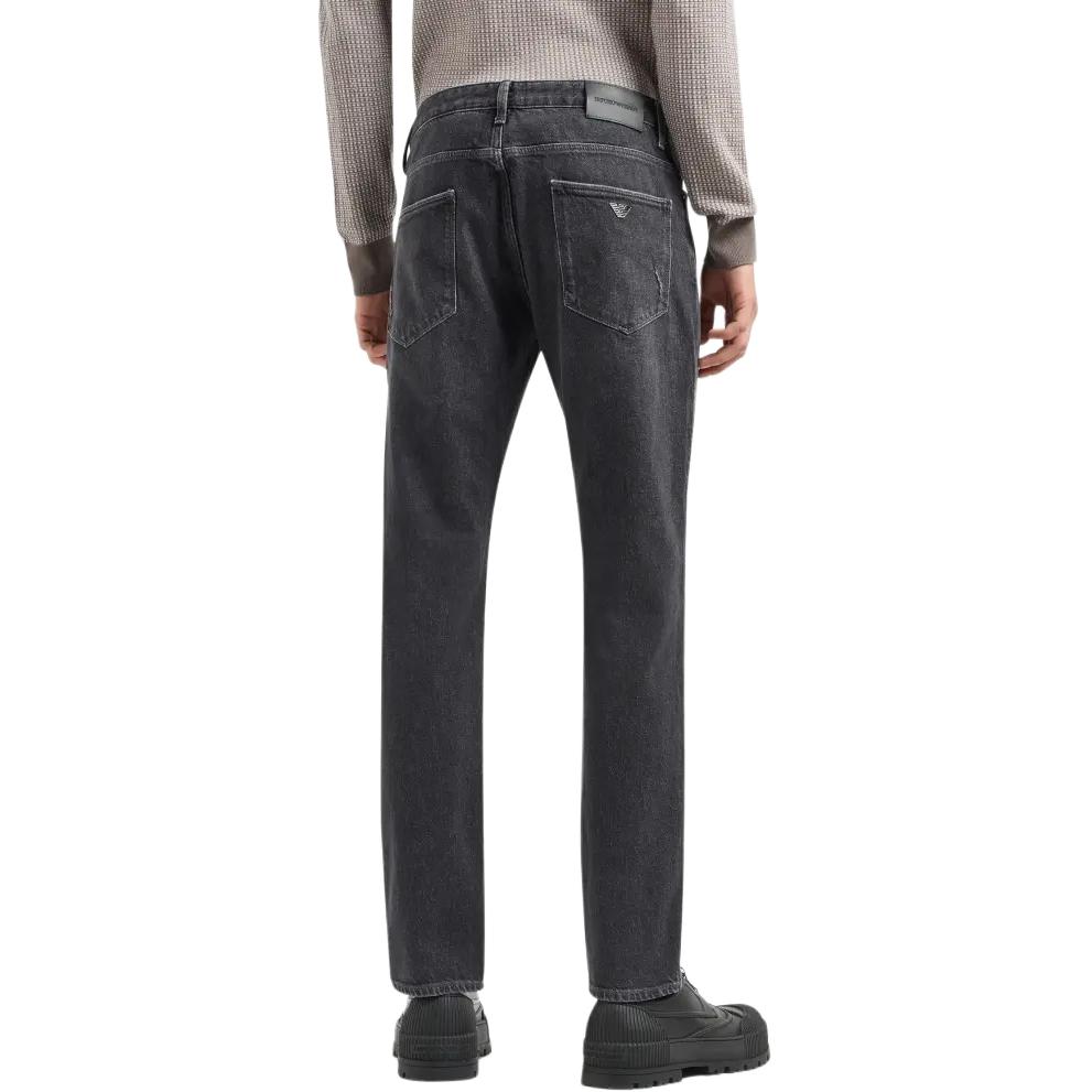 EMPORIO ARMANI J06 Slim fit Worn look Stretch denim Jeans 3D1J06-1D06Z-0007