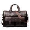 Men Leather Briefcase Business Handbag Messenger Bags Male Vintage Shoulder Bag Men's Large Laptop Travel Bags
