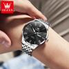 OLEVS Mens Watches Quartz Business Dress Watch Day Date Stainless Steel Classic Luxury Luminous Waterproof Casual Male Wrist Watches