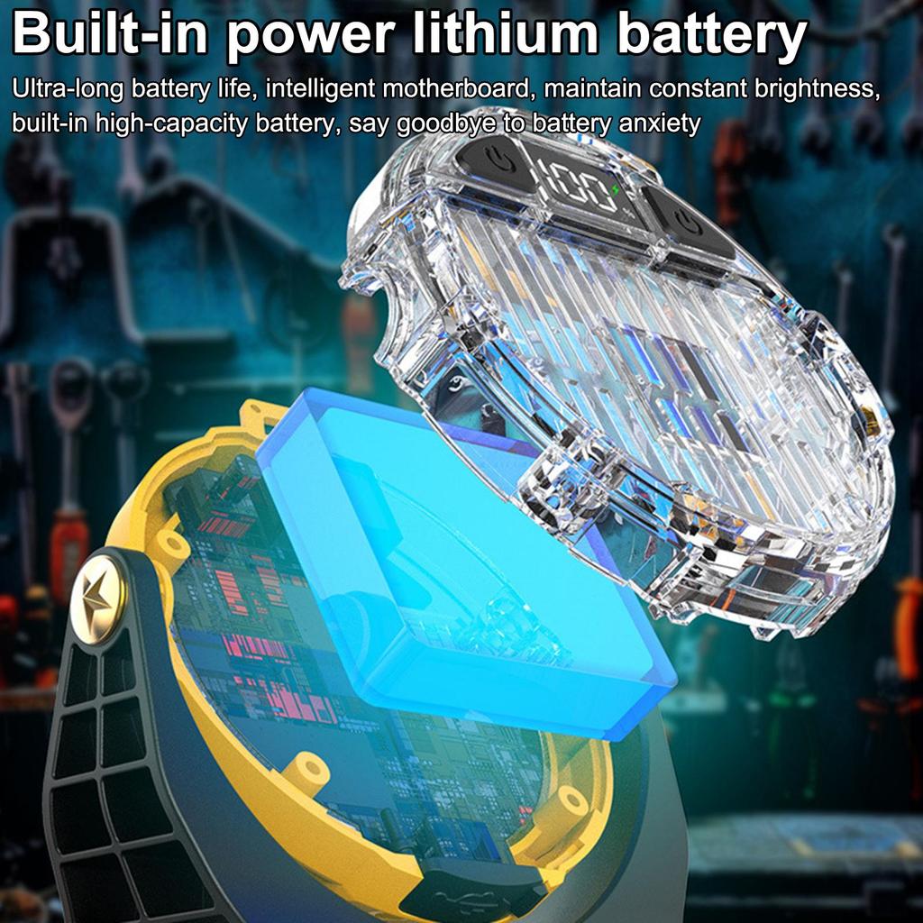 Rechargeable LED Work Light RGB Portable Work Light Solar Charging Magnetic Multi-mode Waterproof Lamp For Car Job Site Outdoor