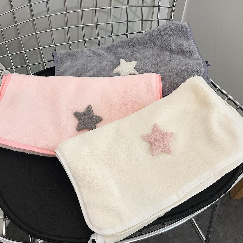 Cartoon Cute Star Face Towel Simple Plain Couple Home Spa Lint-free Universal Dormitory Shower Cleaning Students Soft Cozy New