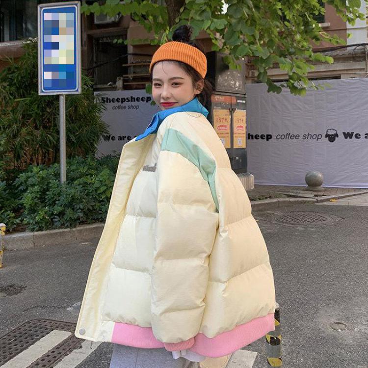 Осенне-зимняя уличная одежда, толстые женские куртки с хлопковой подкладкой, лоскутные парки, верхняя одежда