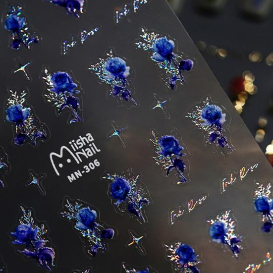 3D наклейки для дизайна ногтей с розами, ультратонкие самоклеящиеся цветочные наклейки, советы по маникюру своими руками, клей для ногтей, украшение для женщин, девочек, дизайн ногтей