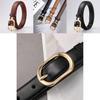 Minimalist Womens Pu Leather Belt With Alloy Pin Buckle For Casual And Office Wear