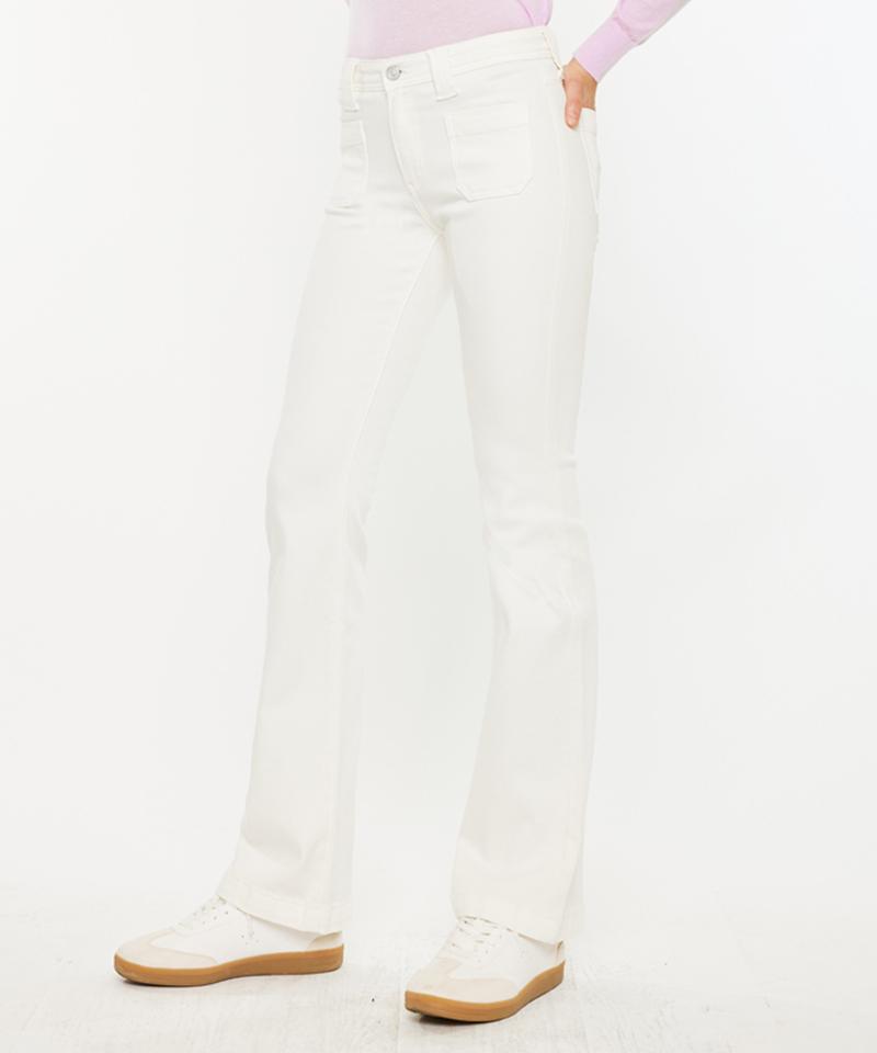 KANCAN Midwaist Cream Bootcut Yamile
