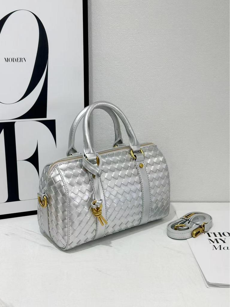 Сумка из плетеной воловьей кожи Diamond, осень/зима 2025 г.: Универсальная сумка для бизнеса, поездок на работу, через плечо и через почтальона