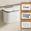 1 Kitchen Cabinet Door Hanging Trash Can, Hang or Stick, Kitchen Bathroom Accessories, Home Organization and Cleaning Supplies