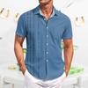 Men's Casual Short-sleeved Shirt Slim Fit Stylish Men's Print