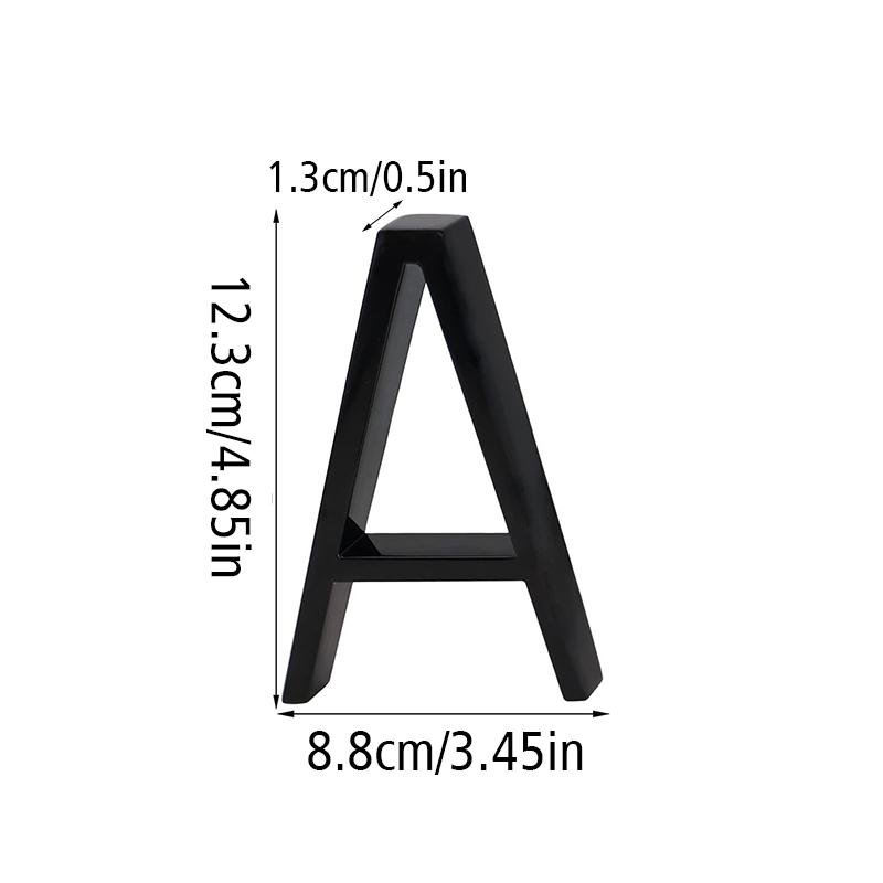 3D-цифра на дверной табличке, чугунный номер дома, ферросплавные черные цифры