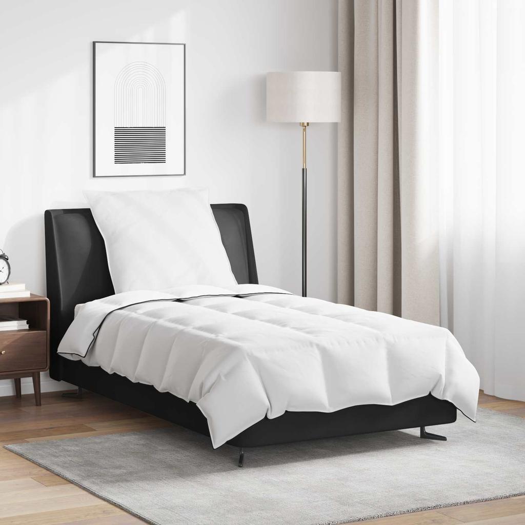 Winter Duvet with Pillow 2 pcs White Down and Feather