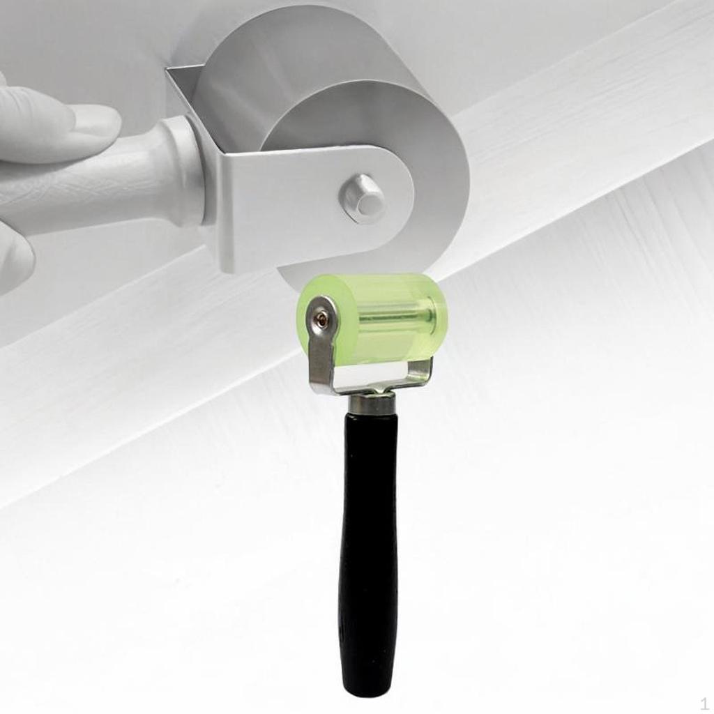 Многофункциональный валик с силиконовым колесом и деревянной ручкой для покраски