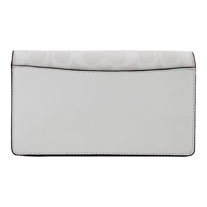 Coach Сумка через плечо Anna 20 с клапаном, холст и кожа, женская, цвет Glacier-White 3036-IMRFF