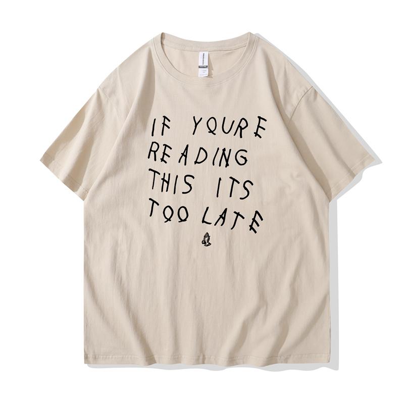 Drake Если ты это читаешь, уже слишком поздно. Винтажная футболка. Хлопковая футболка в стиле хип-хоп. Новая футболка. Женские топы.