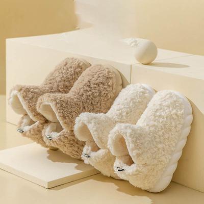 Зимняя теплая обувь для женщин и мужчин, домашние тапочки, мягкий плюш, для пар, для дома, для пола, зимние сапоги, противоскользящая, женская домашняя обувь