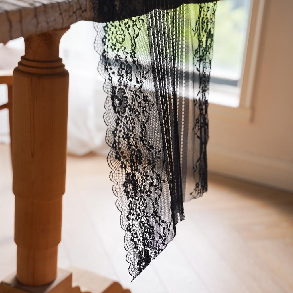 Белая кружевная дорожка для стола с романтической полупрозрачной вышивкой для обеденного стола, свадебной вечеринки, домашнего декора, аксессуаров