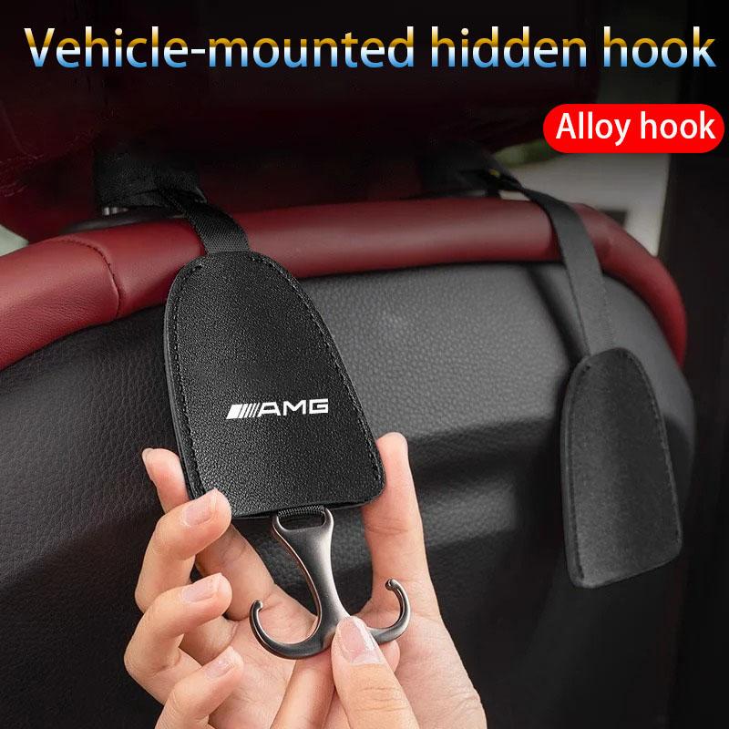 UMEG7 Car hidden seat headrest hook car storage rack for Mercedes Benz AMG A B C M E S Class ML GLA GLS A200L W204 W205 W246 W212 W210