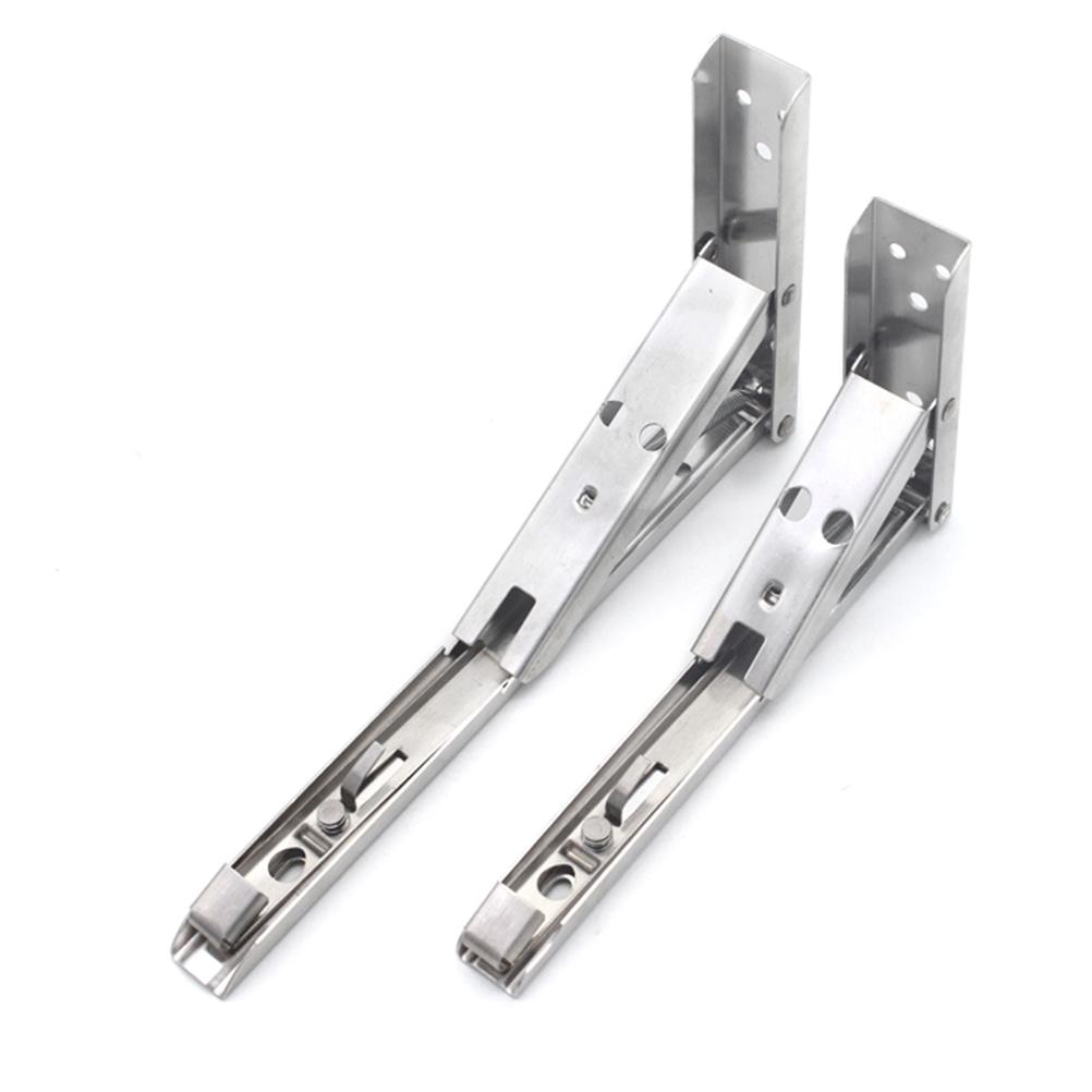 Кронштейн складной полки треугольный пружинный из нержавеющей стали, настенный треугольный кронштейн для полки