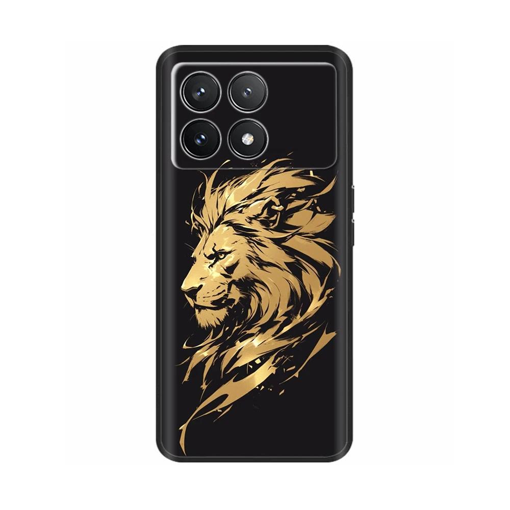Для Xiaomi Poco F6 Pro Чехол Крышка Для Xiaomi Poco F6 Pro 5G Чехол для телефона Крутой Милый Мягкий Гладкий Жидкий Силикон Fundas Ракушки
