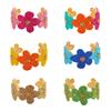 Colorful Woven Flower Bangle Vintage Hand Ring Retro Raffia Grass Bracelet  Daily