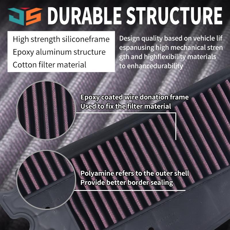 JSBM Motorcycle Accessories High Flow Air Filter For SYM GTS125 GTS200 GTS250 GTS300 GTS Joymax 300 250 125 RV250 CRUISYM 300i