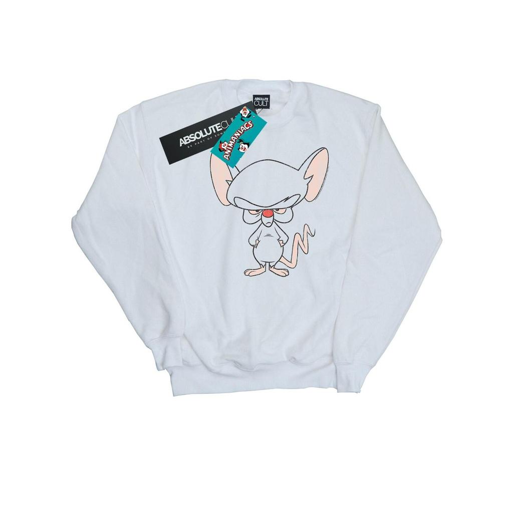 Animaniacs Mens The Brain Classic Pose Sweatshirt