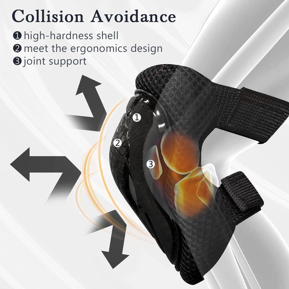 Safety Brace Protection Pads Wrist Guards Kids Knee Pads Set Protective Gears Set Elbow Pads