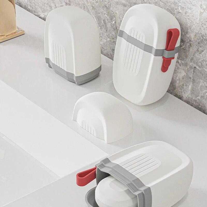 Модная портативная герметичная водонепроницаемая мыльница для путешествий, походов и кемпинга - дизайн слива