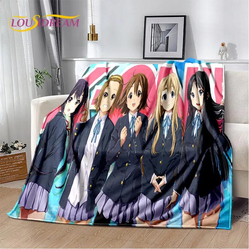 K-ON Cartoon Cute Lolita Kawaii Girls Мягкое плюшевое одеяло, фланелевое одеяло, плед для гостиной, спальни, кровати, дивана, пикника