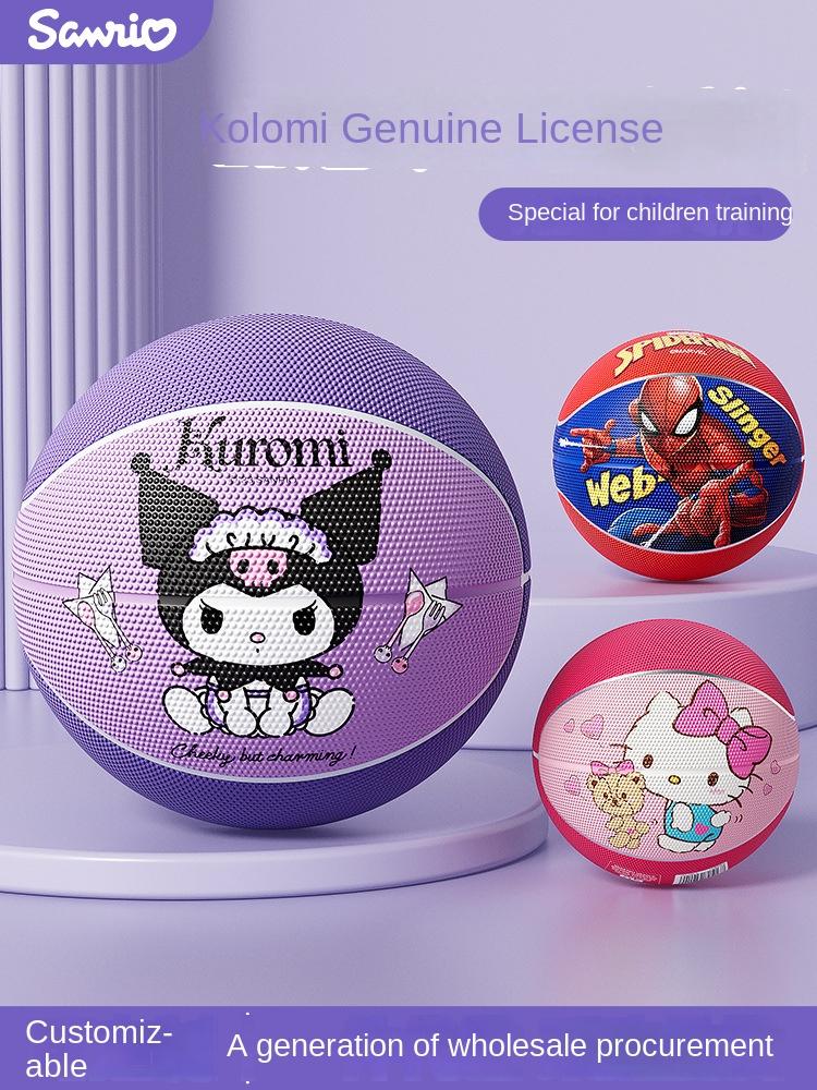 Kuromi Kids Basketball Size 5 for Elementary Students Kindergarten Size 3 4 Professional Training Durable Anti-Slip Official