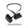 Low Profile OBDII Extension Cable 16 Pin Male To Female Flexible Diagnostic Extender Cord Adapter