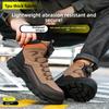 Steel Toe Safety Boots Rotating Button Men Shoes Protection Waterproof Breathable Work Shoes for Men Anti Wear-resistant Static