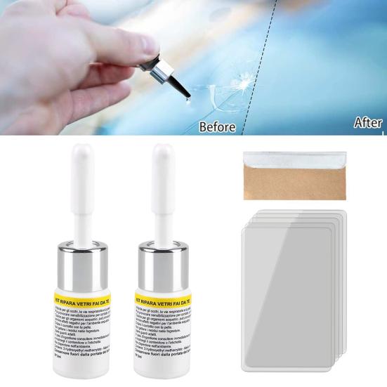 Automotive Repair Fluid Kit DIY Windshield Repair Resin Windshield Crack Repair Kit Car Glass Corrector Shatter Repair Glue