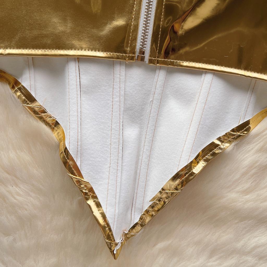 Hotsweet Tank Top for Women Cropped Strapless Irregular Sleeveless Outwear Bustier Bling Ins Solid Camisole Autumn Dropship