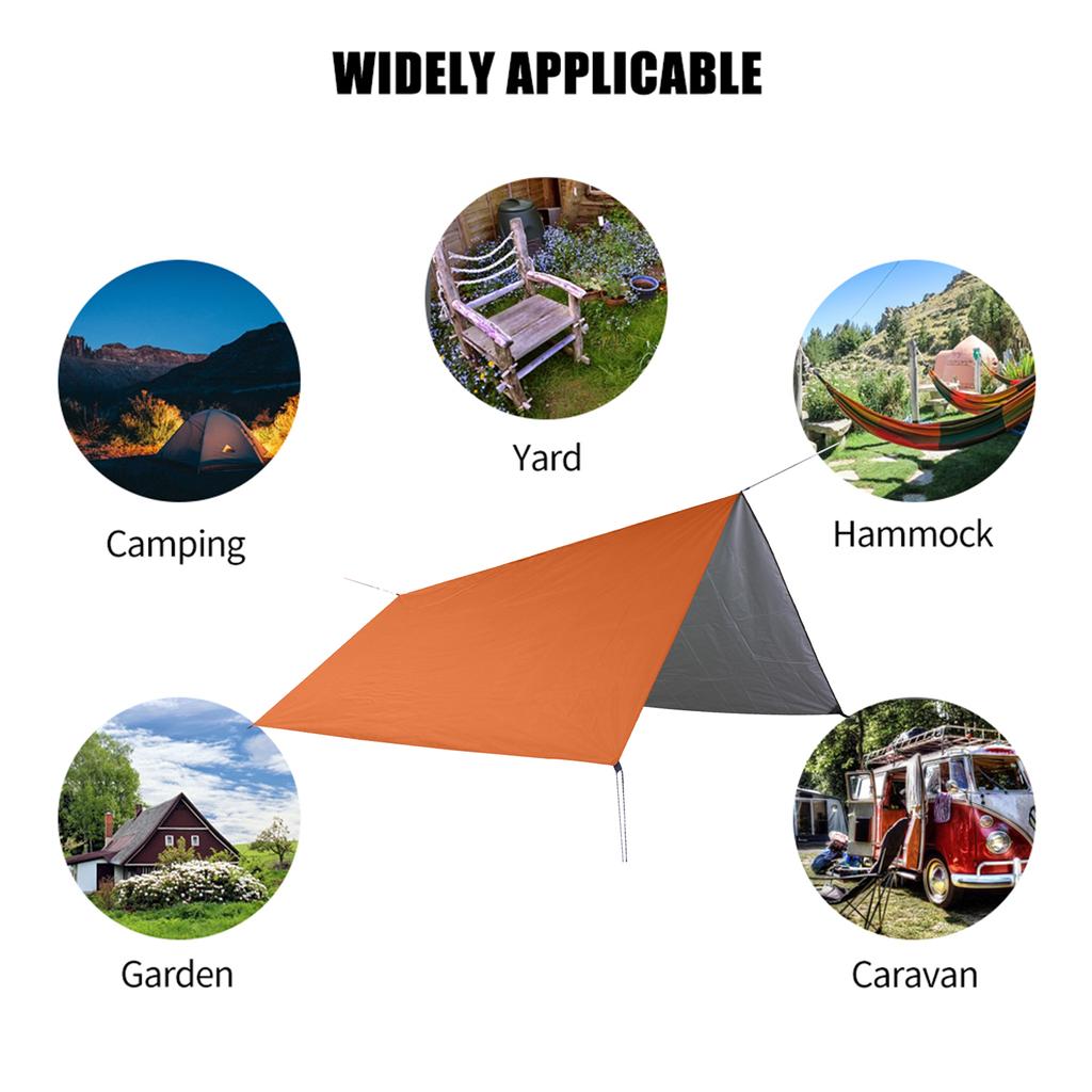 Парусный навес 10 x 10 футов, водонепроницаемый козырек от дождя и мухи, устойчивый к ультрафиолетовому излучению, сверхмощный навес для песка с