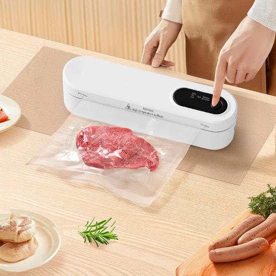 Автоматический вакуумный упаковщик 60 кПа Сильное всасывание 3 режима регулируемый Простой в использовании Беспроводной Перезаряжаемый Упаковщик продуктов