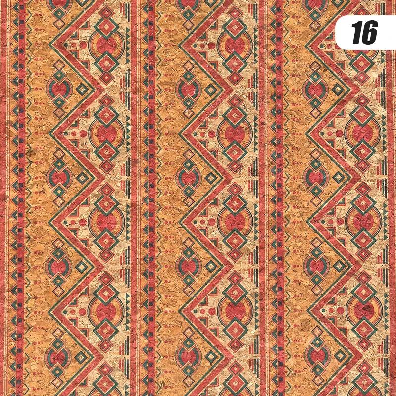 100X135См Принт на пробке Натуральная кожа из пробки Ткань для шитья своими руками Цвет дуба Ткань для дома Диван Автомобиль Сумка Декор Материал с текстурой дерева Ремесло