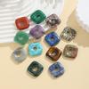 30 мм Натуральный Камень Кристалл Агат Пи Сю Квадратный DIY Ювелирный Аксессуар