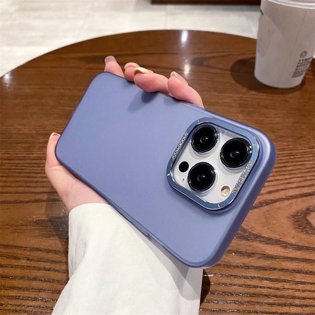 Роскошный металлический защитный чехол для телефона для Iphone 14pro Max 13 12 11 Pro Max 14 Plus, противоударный матовый прозрачный ультратонкий чехол