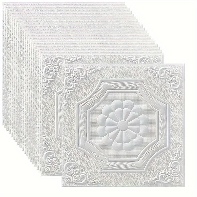 3D белые настенные панели в европейском стиле 10/20 шт. самоклеящиеся наклейки для предотвращения столкновений толщиной 0,2 дюйма современный дизайн стены дома обновление144